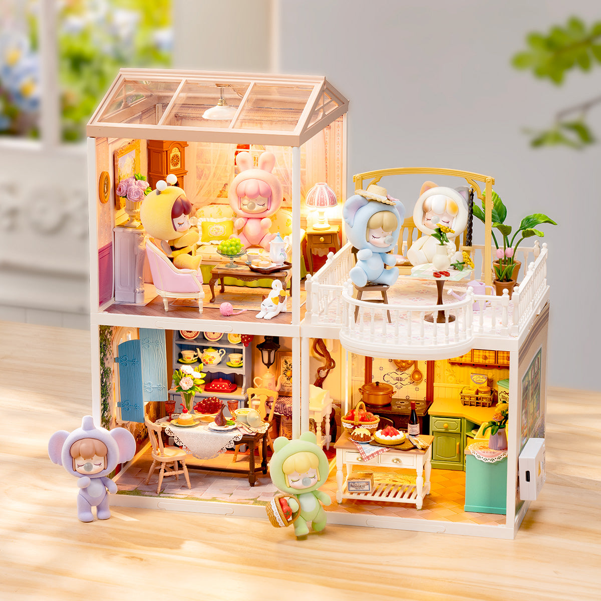 Rolife: Farmhouse Kitchen - Super Creator Plastic DIY Miniature Puzzle
