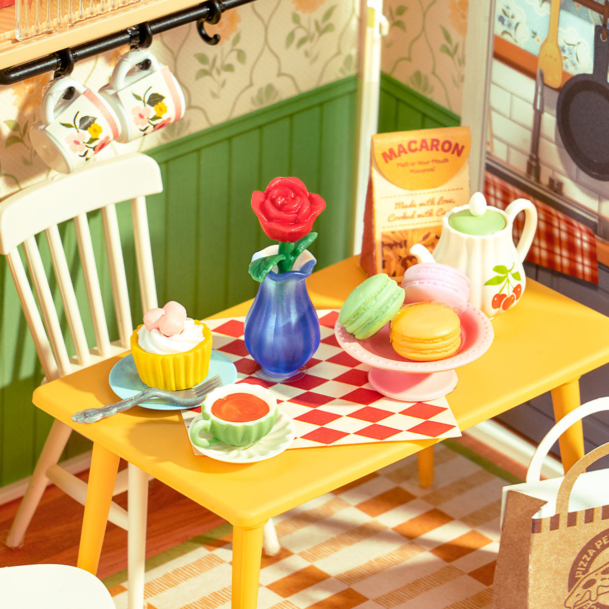Rolife: Floral Dining Room - Super Creator Plastic DIY Miniature Puzzle