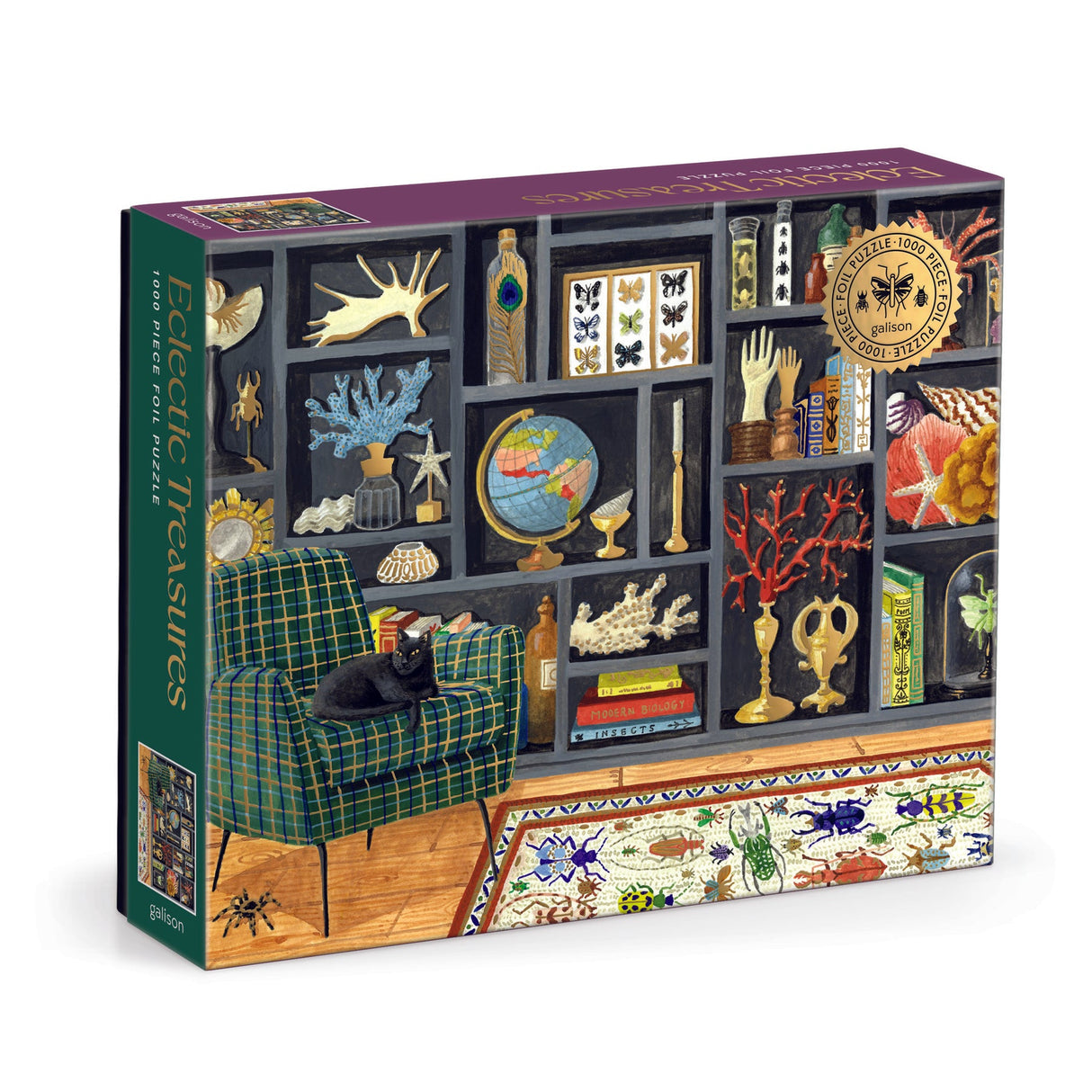 Galison Eclectic Treasures Foil Puzzle - 1000 Piece