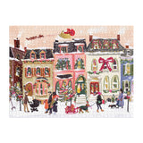 Galison Snowfall on Main Street Foil Puzzle - 1000 Piece