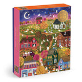 Galison Joy Laforme Spooky Village Foil Puzzle - 1000 Piece