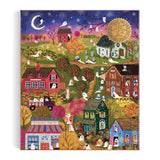Galison Joy Laforme Spooky Village Foil Puzzle - 1000 Piece