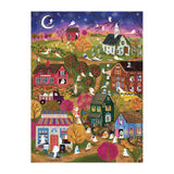Galison Joy Laforme Spooky Village Foil Puzzle - 1000 Piece