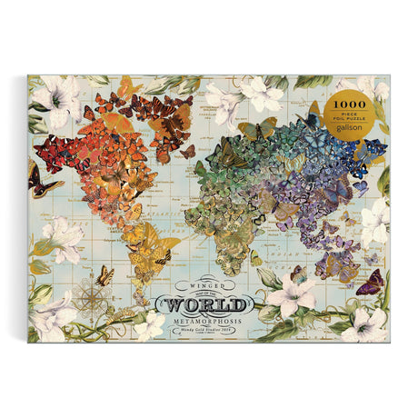 Galison Metamorphosis Foil Puzzle - 1000 Piece