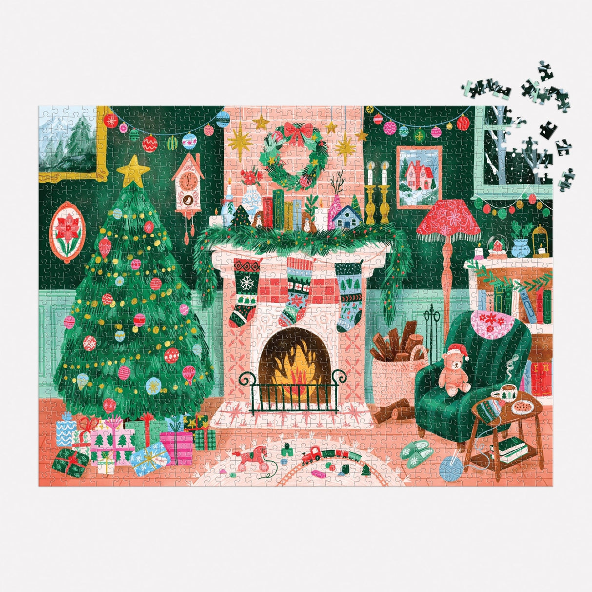 Galison Cozy by the Fireplace Puzzle - 1000 Piece