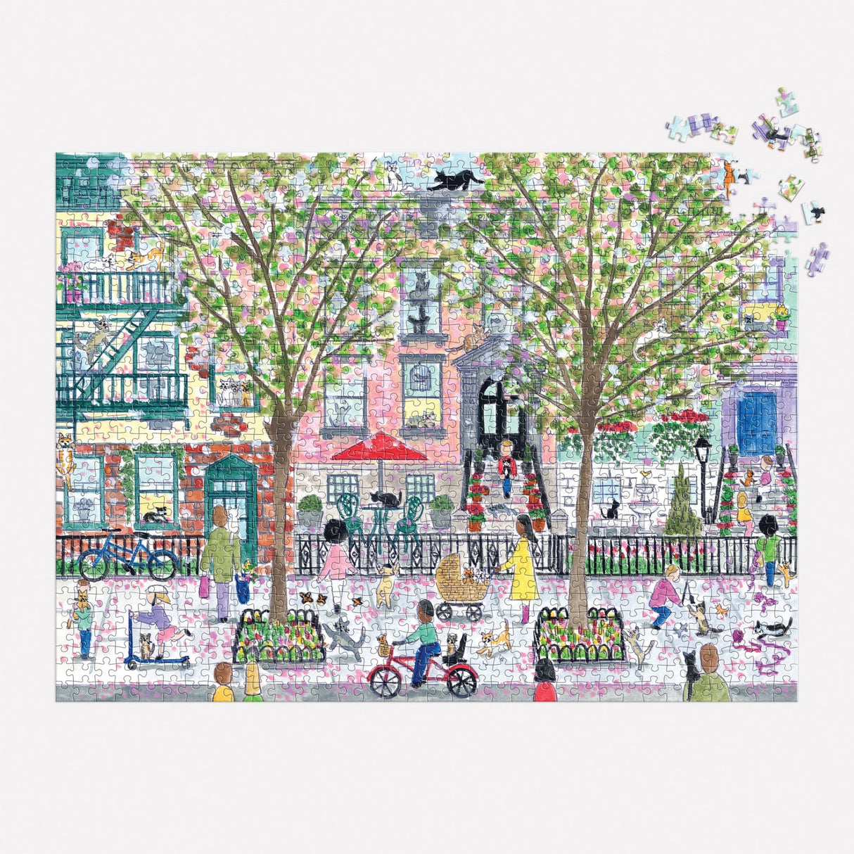 Galison Michael Storrings Cats in the City Puzzle - 1000 Piece