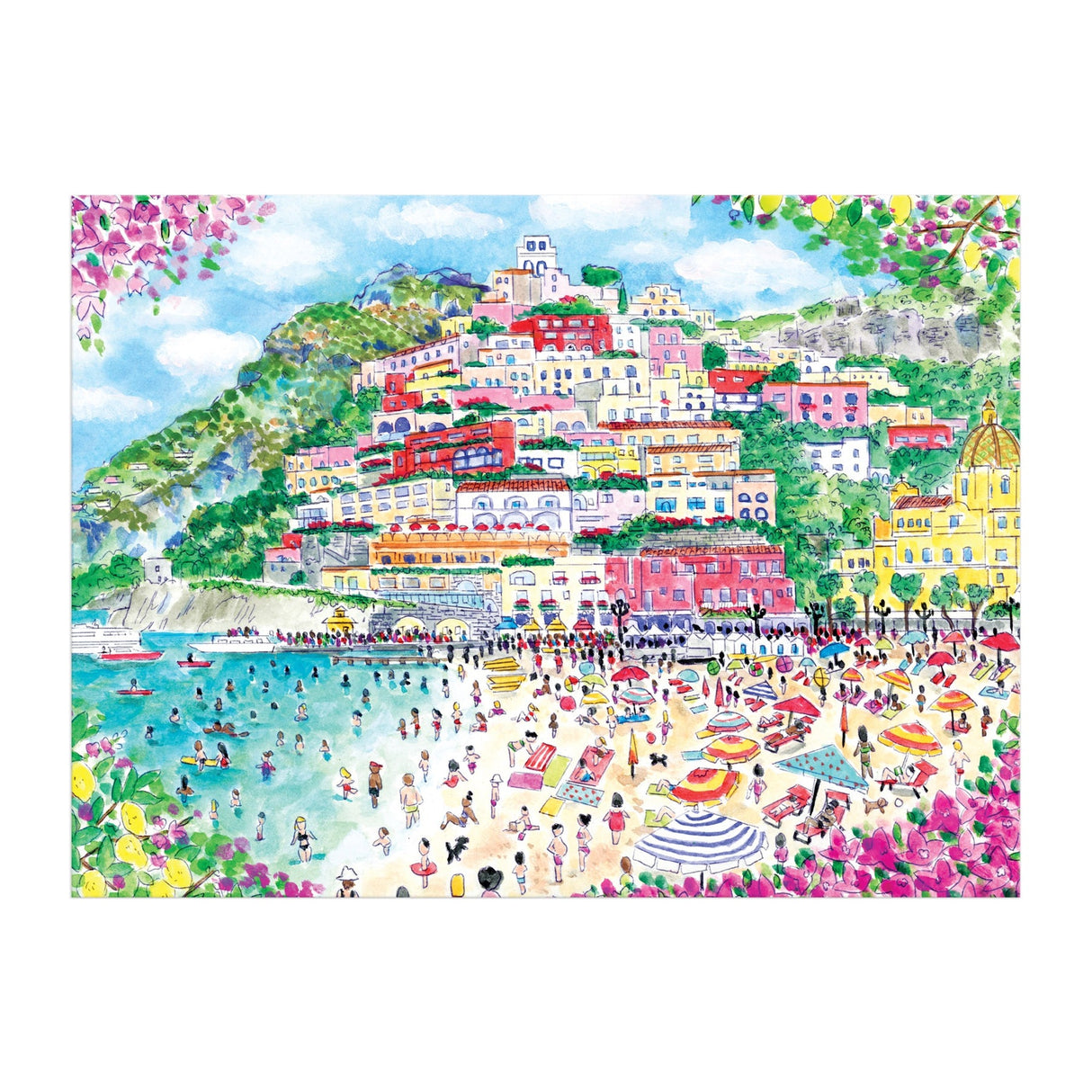Galison Michael Storrings Coast of Italy Puzzle - 1000 Piece