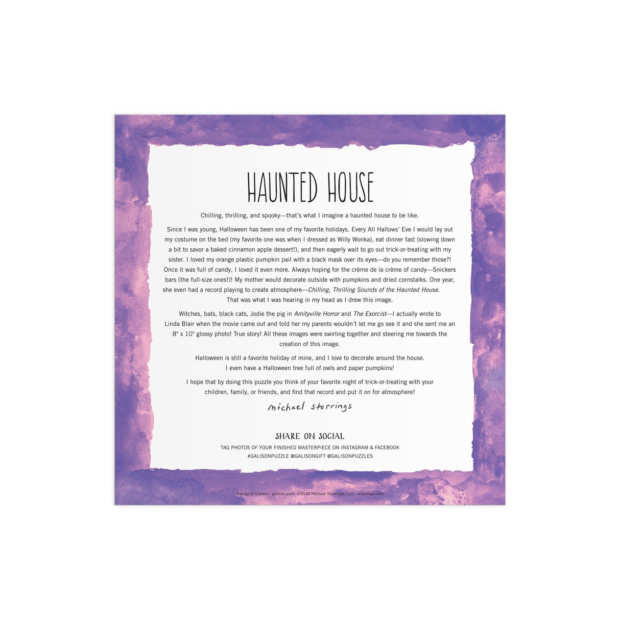 Galison House, Glow in the Dark Puzzle - 500 Piece