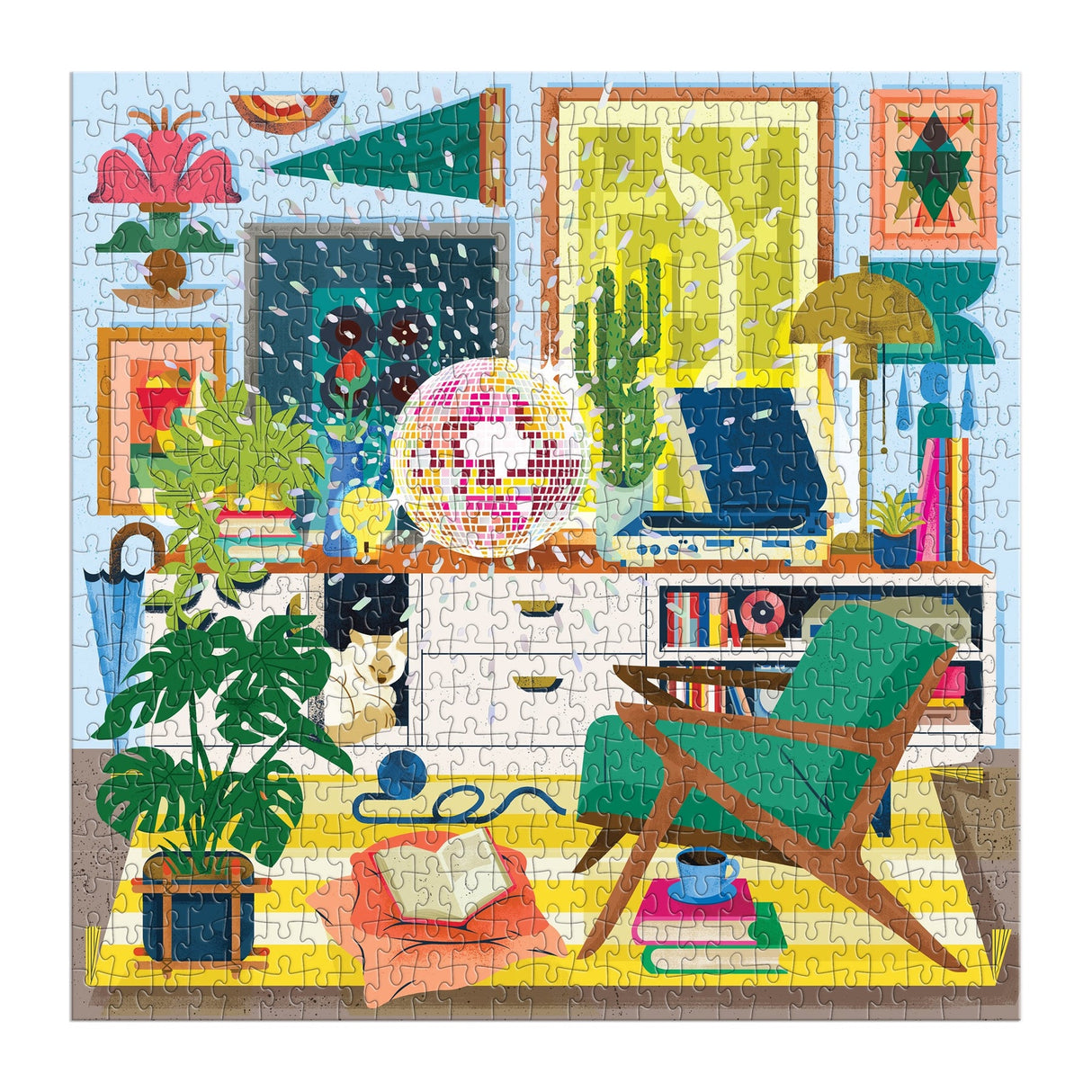 Galison Disco Life Foil Puzzle - 500 Piece