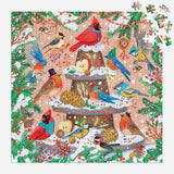 Galison Festive Feathers Foil Puzzle - 500 Piece