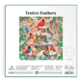 Galison Festive Feathers Foil Puzzle - 500 Piece