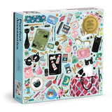 Galison Purrfect Accessories Foil Puzzle - 500 Piece
