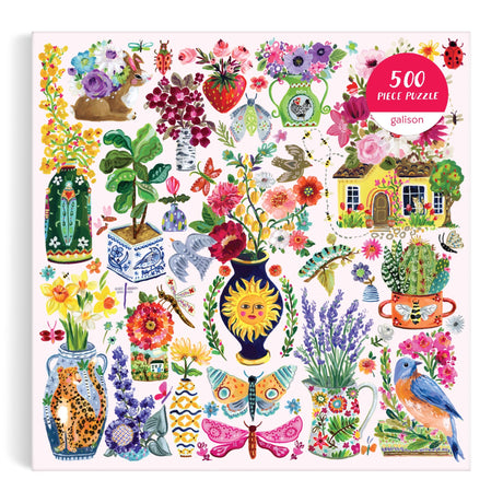 Galison Buzzy Bouquets Puzzle - 500 Piece