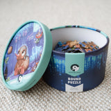 Glowworm Glitter Critter Round Puzzle - 100 piece