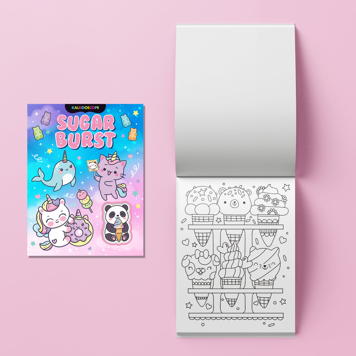 Hinkler: Kaleidoscope Coloring Kit - Sugar Burst