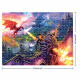 Mindbogglers Gold 500pc Jigsaw Puzzle - Dragon Riders