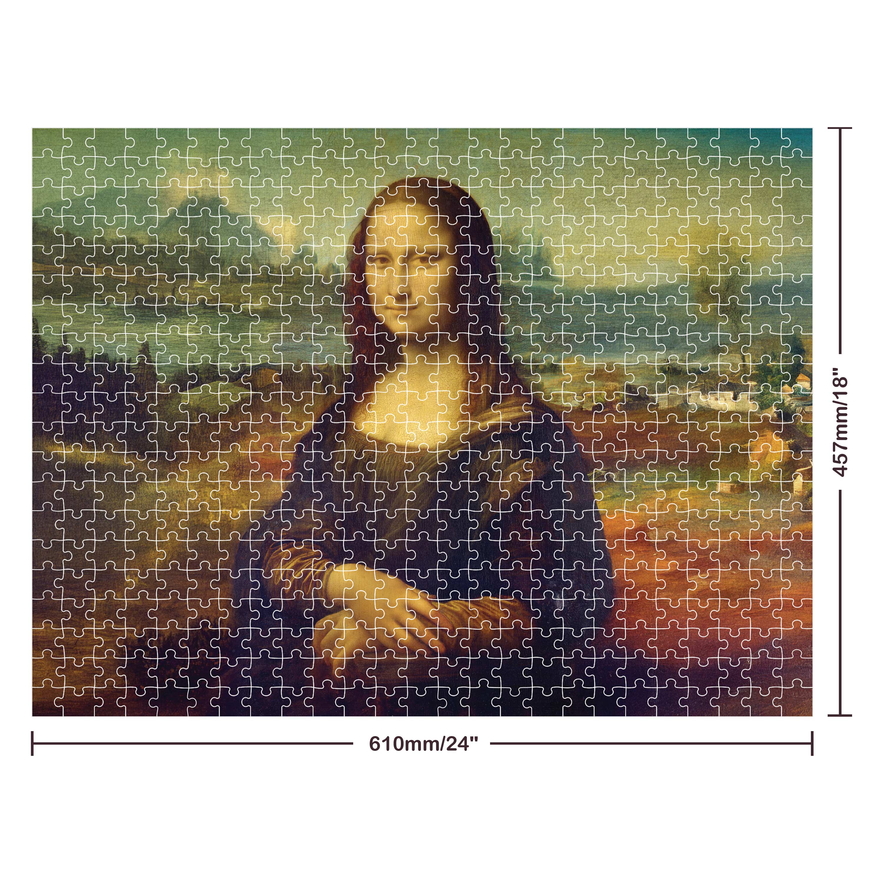 Mindbogglers Gold 500pc Jigsaw Puzzle - Mona Lisa – Book Hero
