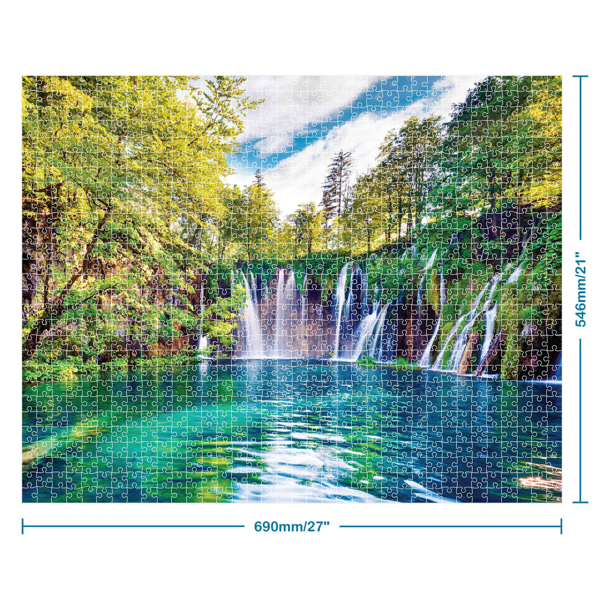 Mindbogglers 1000pc Jigsaw Puzzle - Plitvice National Park Croatia