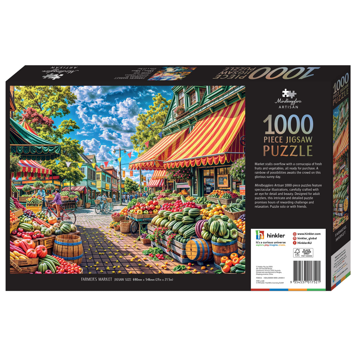 Mindbogglers Artisan 1000pc Jigsaw Puzzle - Farmers Market