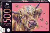 Mindbogglers Artisan 500pc Jigsaw Puzzle - Pink Cow