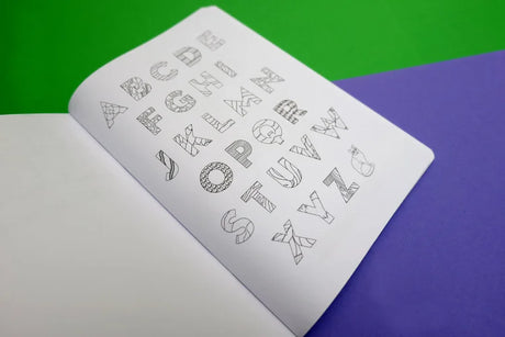 Hipster Animals ABC Colouring Book