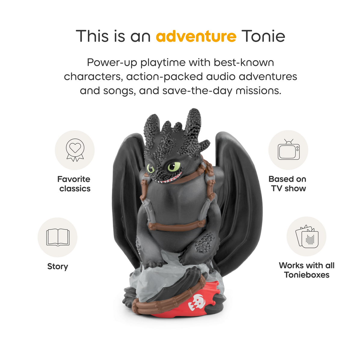 tonies: How to Train Your Dragon 2 - Toothless Tonie Audio Character