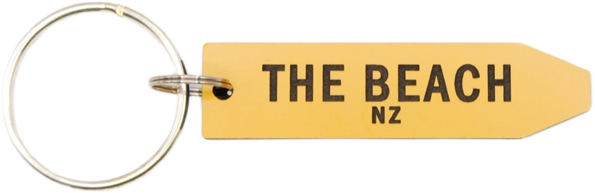 Ian Blackwell: Give Me A Sign Keyring - The Beach
