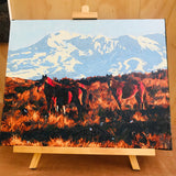 Kiwi Paint By Numbers - Kaimanawa Horses