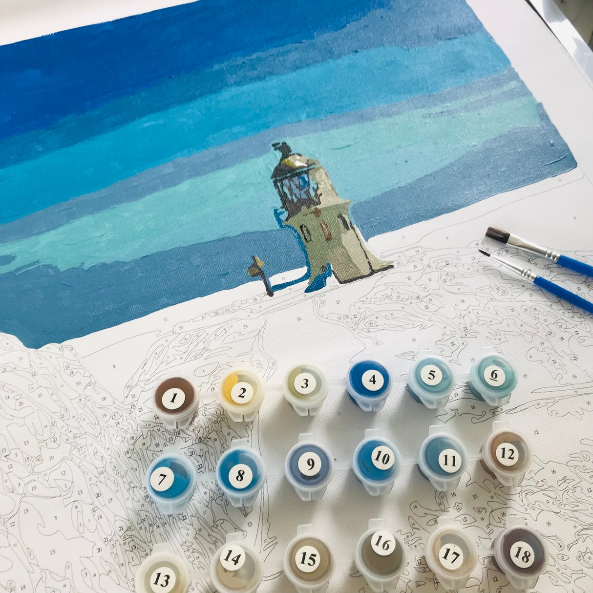 Kiwi Paint By Numbers - Cape Reinga Lighthouse