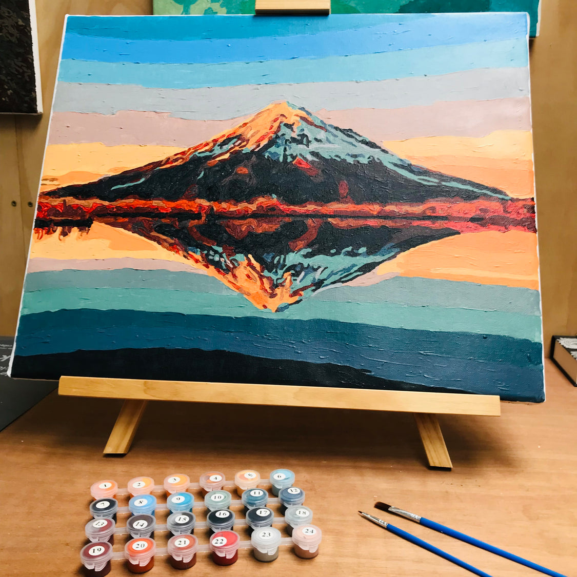 Kiwi Paint By Numbers - Mount Taranaki