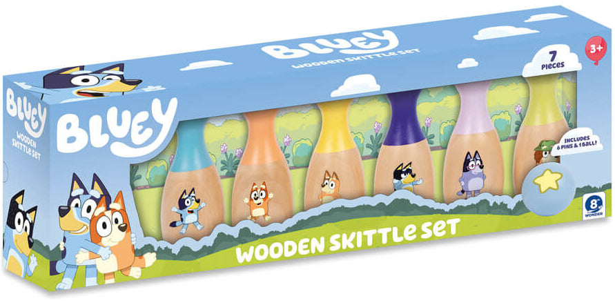 Bluey: Wooden Skittle Set