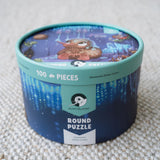 Glowworm Glitter Critter Round Puzzle - 100 piece