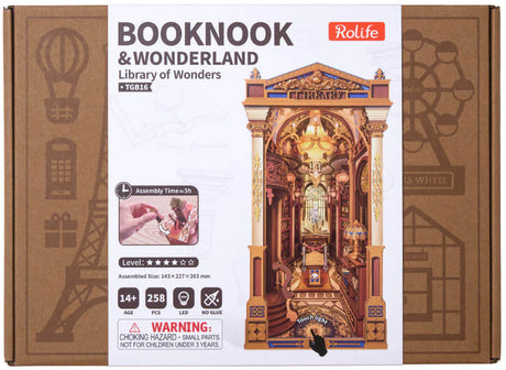 Rolife Library of Wonders DIY Miniture Book Nook Puzzle - (TGB16)