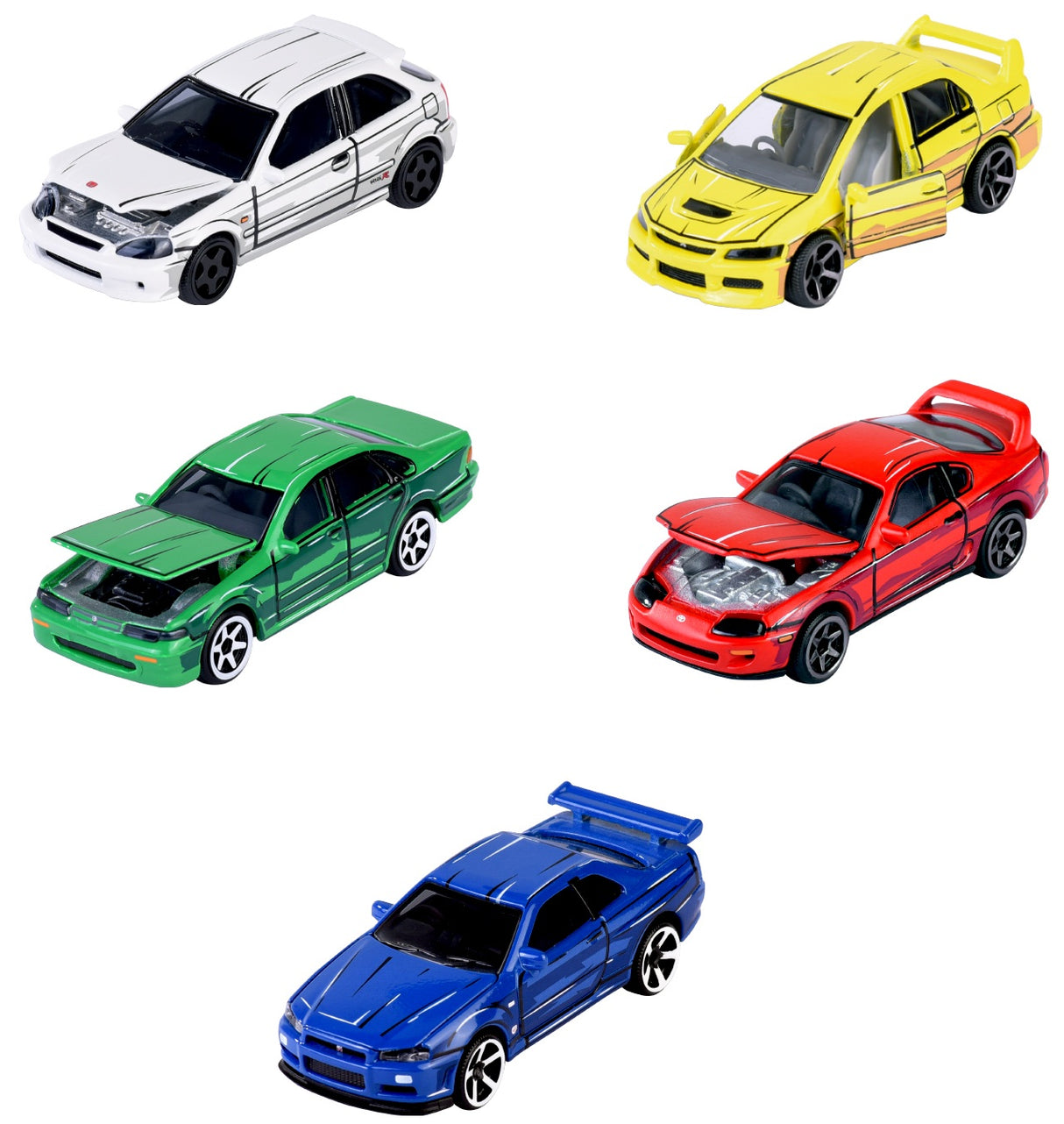 Majorette: JDM Legends Anime - 5 Piece Gift Pack