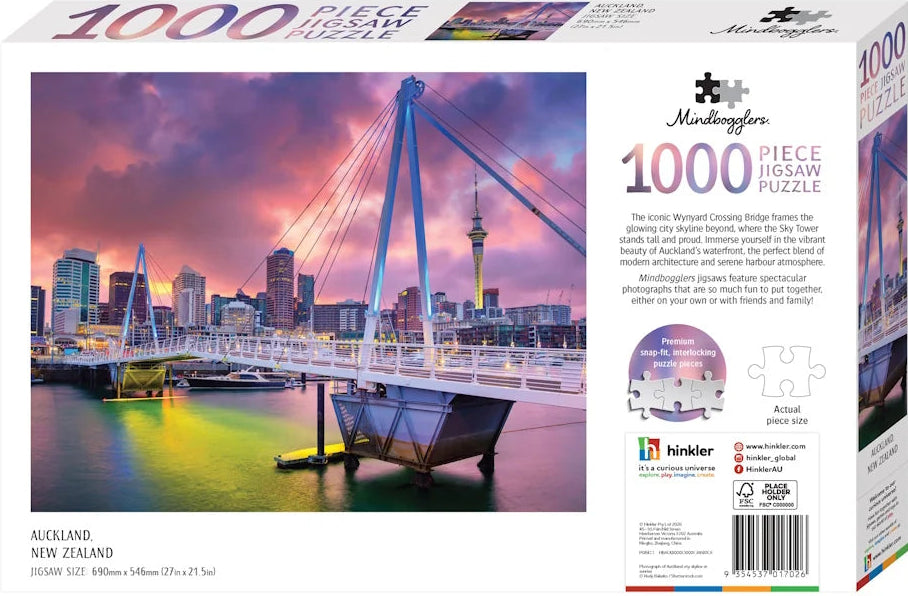Mindbogglers 1000pc Jigsaw Puzzle - Auckland, New Zealand