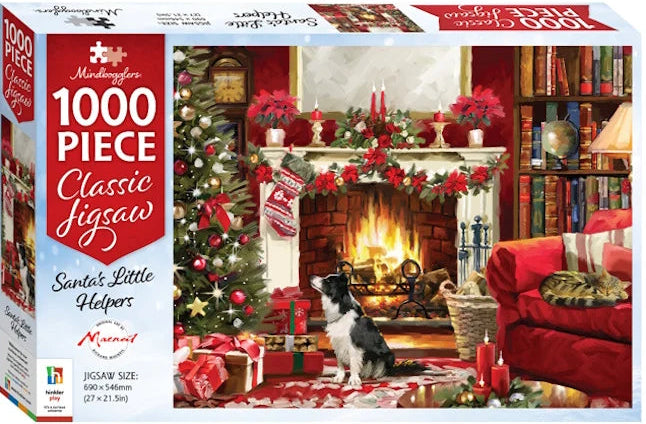 Mindbogglers 1000pc Jigsaw Puzzle - Christmas Santa's Little Helpers