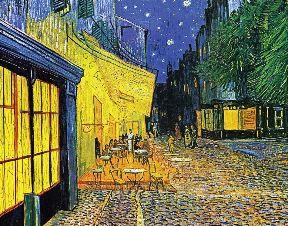 Mindbogglers Gold 1000pc Jigsaw Puzzle - Cafe Terrace by Van Gogh