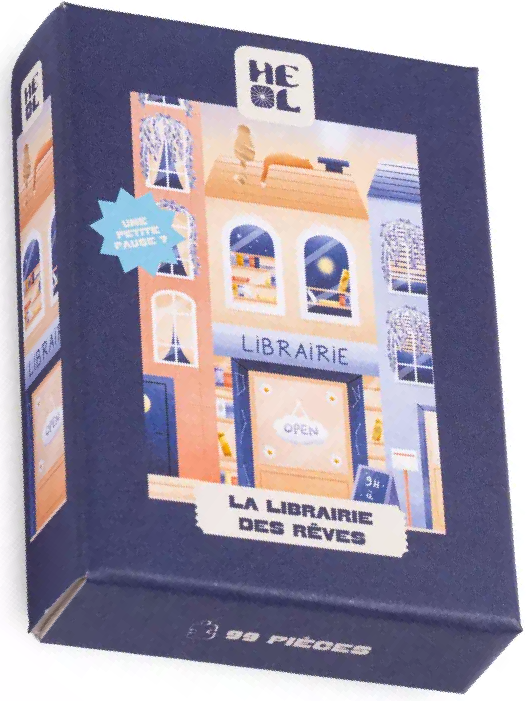 Heol: The Bookshop of Dreams (La Librairie des Rêves) Mini Puzzle - 99 Pieces