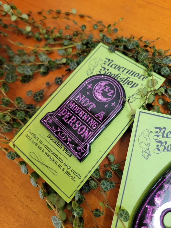 Grimdale Enamel Pin - Not a Mourning Person