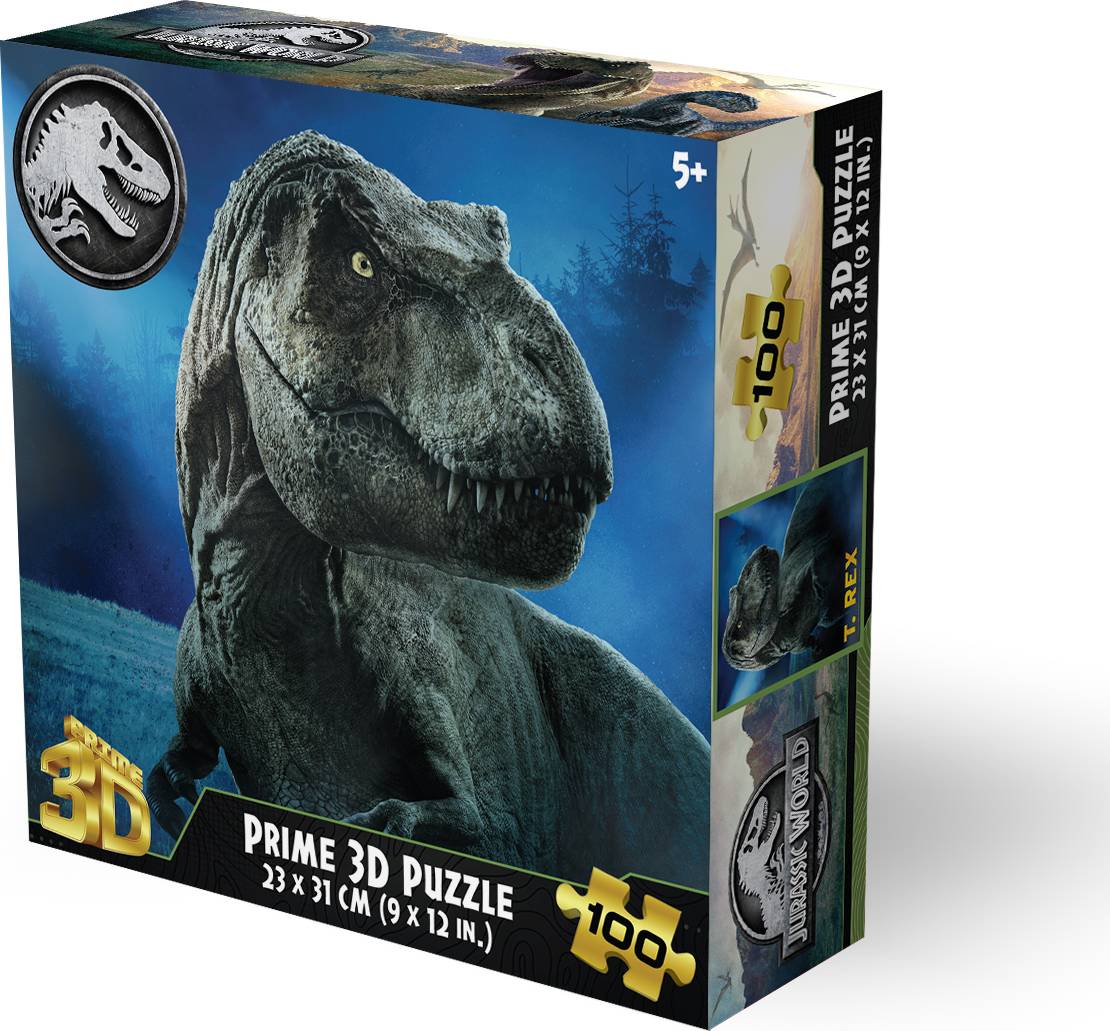 Prime 3D: 100pc 3D Puzzle - Universal Jurassic World T-Rex