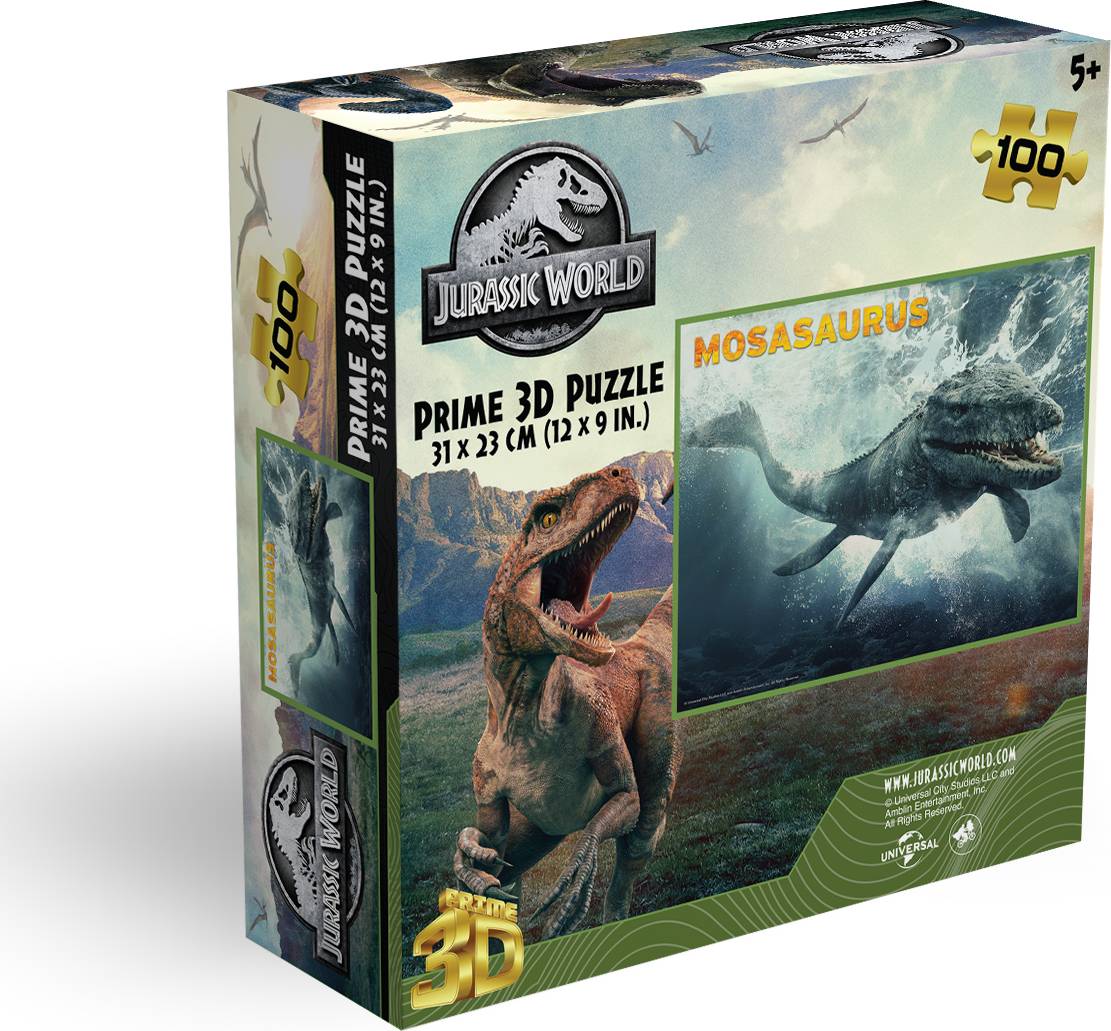 Prime 3D: 100pc 3D Puzzle - Universal Jurassic World Mesasaurus