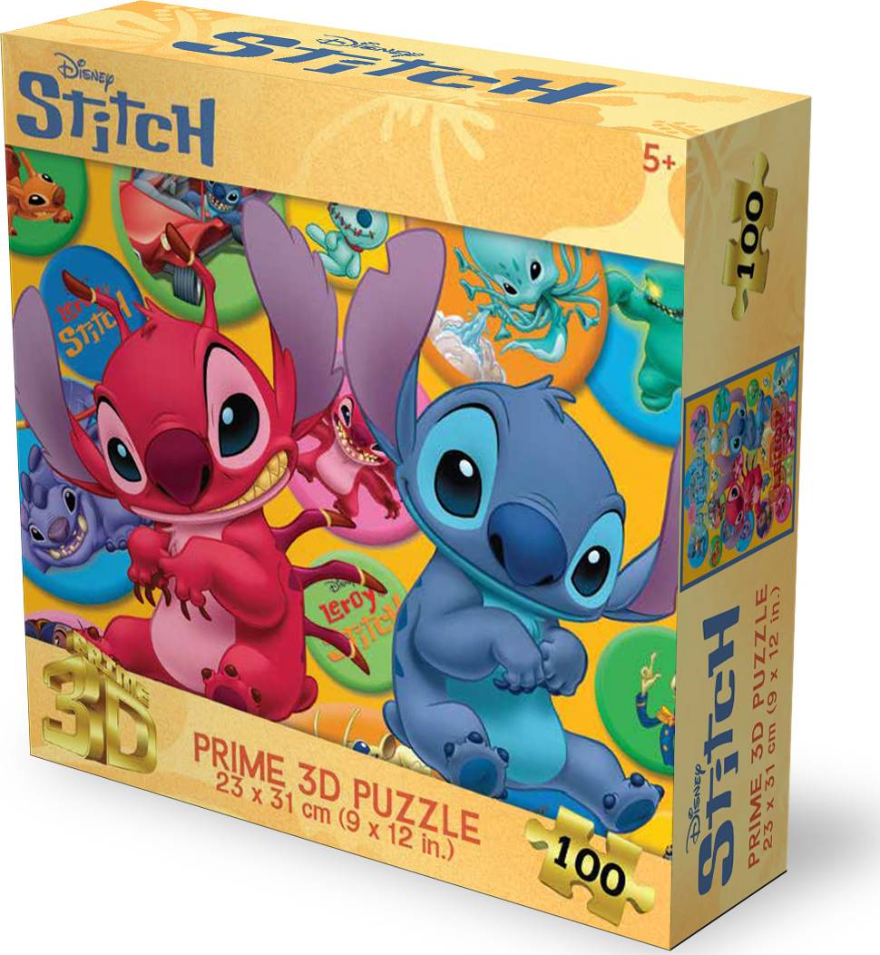 Prime 3D: 100pc 3D Puzzle - Disney Stitch Experiments