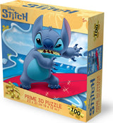 Prime 3D: 100pc 3D Puzzle - Disney Stitch Surfboard
