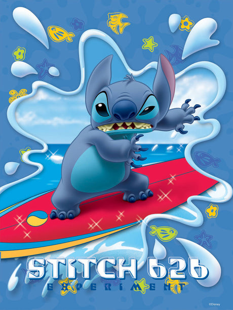 Prime 3D: 100pc 3D Puzzle - Disney Stitch Surfboard