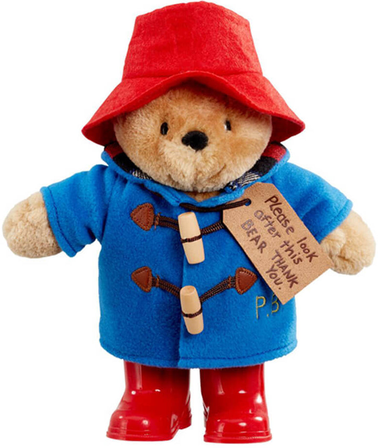 Paddington Bear Soft Toy with Boots & Blue Coat (22cm)
