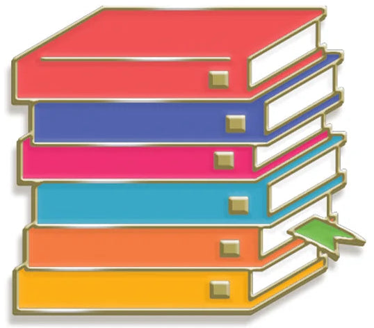 Emily Henry Book Stack Enamel Pin