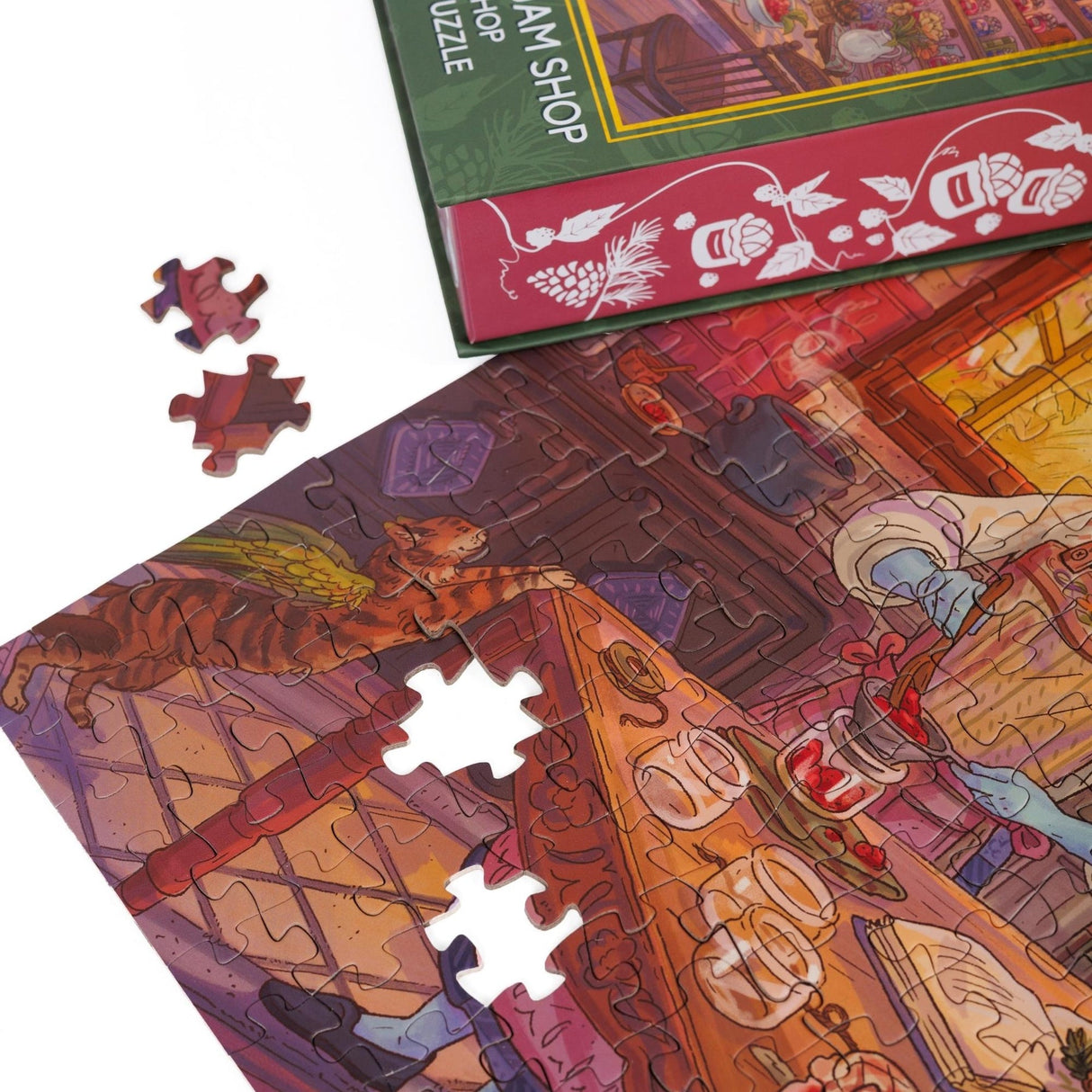 Kingdom of Threads: Kiela & Caz’s Jam Shop Keepsake Puzzle | The Spellshop - 250 Pieces