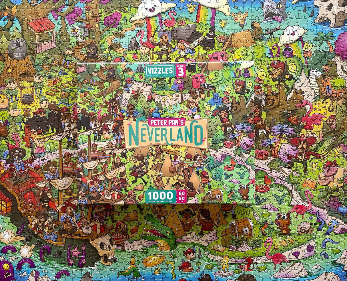 Vizzles Peter Pan's Neverland 1000pc Jigsaw Puzzle