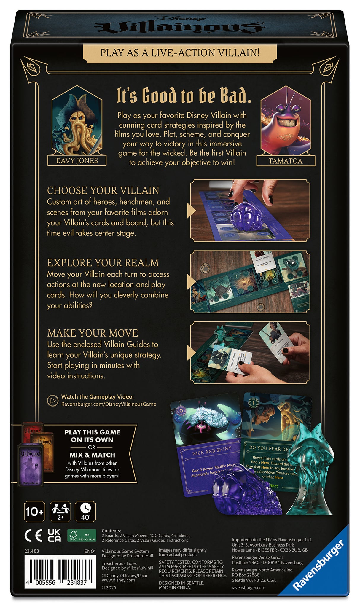 Ravensburger: Disney Villainous Treacherous Tides Game (Stand-Alone Expansion)