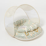 Sunnylife: Interactive Baby Float Duck - Sage Stripe